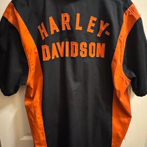 Harley-Davidson Men's Black and Orange Jersey